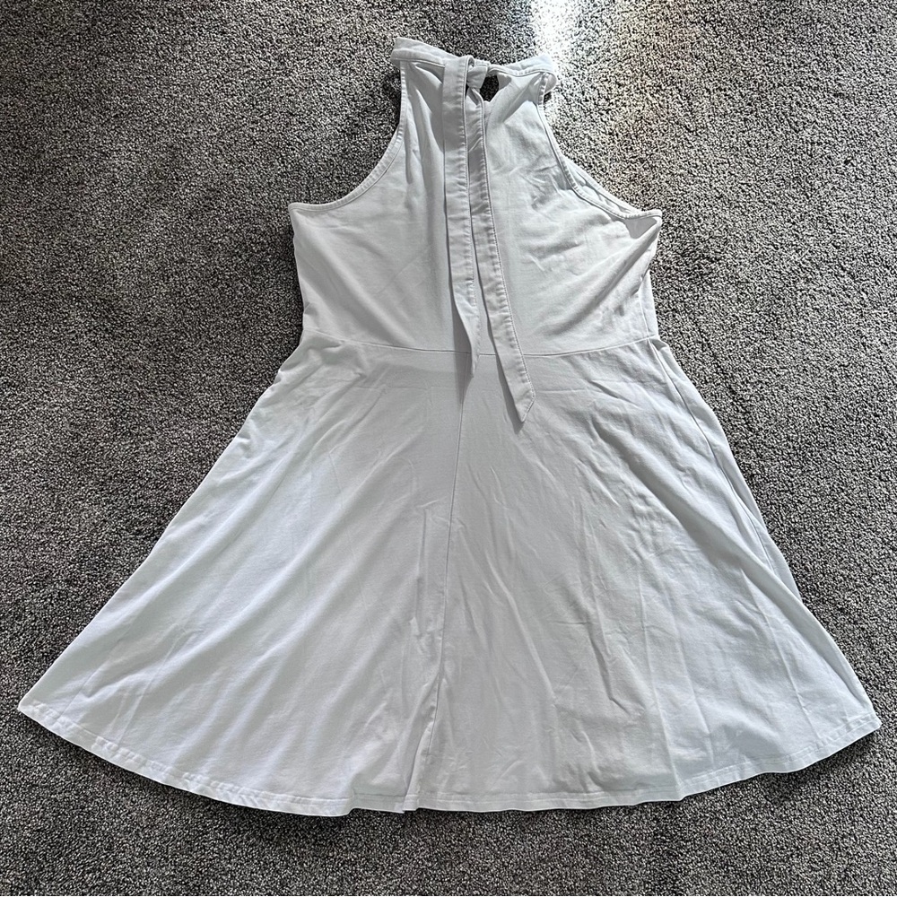 Ouges Woman’s White Halter Swing Dress - Size Xl … - image 3